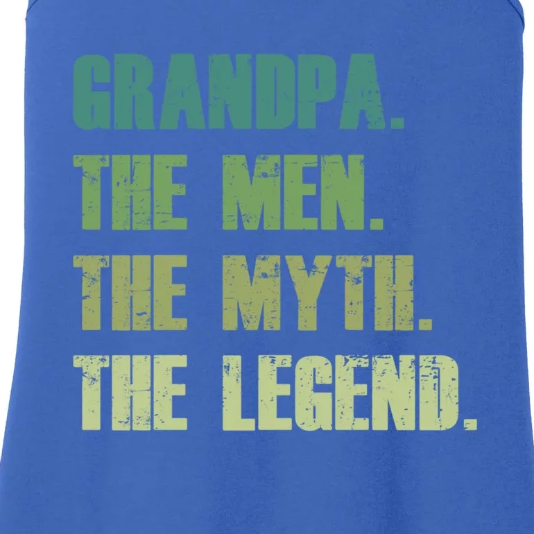 Grandpa The The Myth The Legend Fathers Day Gift Ladies Essential Tank