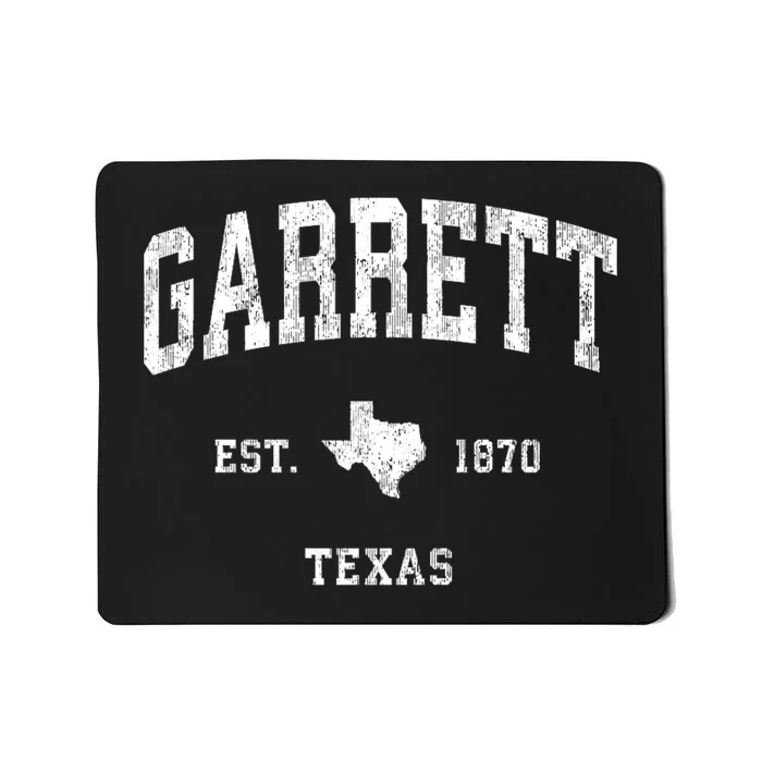 Garrett Texas Tx Vintage Athletic Sports Mousepad