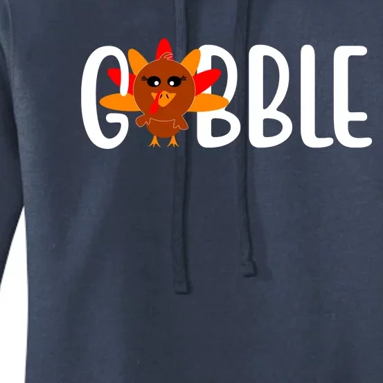 Gobble Turkey Thanksgiving Women's Pullover Hoodie