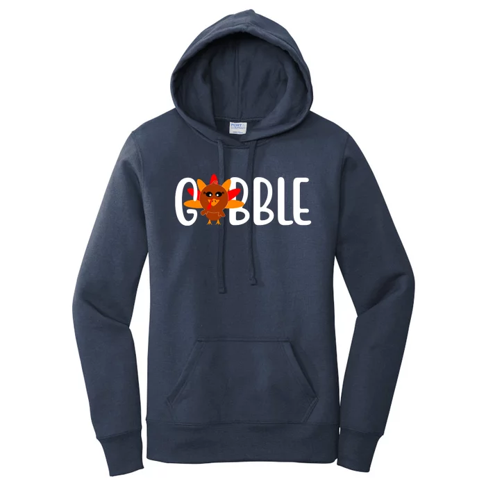 Gobble Turkey Thanksgiving Women's Pullover Hoodie