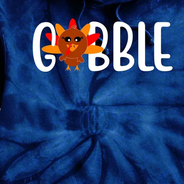 Gobble Turkey Thanksgiving Tie Dye Hoodie