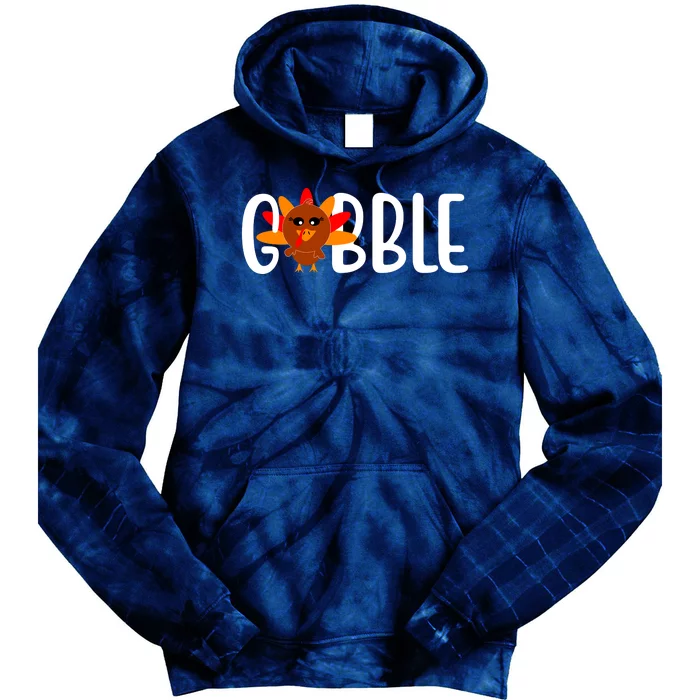 Gobble Turkey Thanksgiving Tie Dye Hoodie