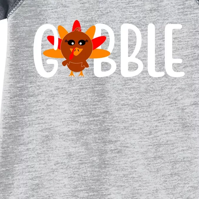 Gobble Turkey Thanksgiving Infant Baby Jersey Bodysuit