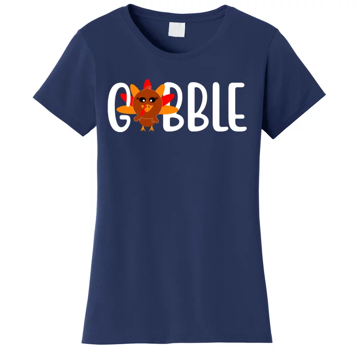 Gobble Turkey Thanksgiving Women's T-Shirt