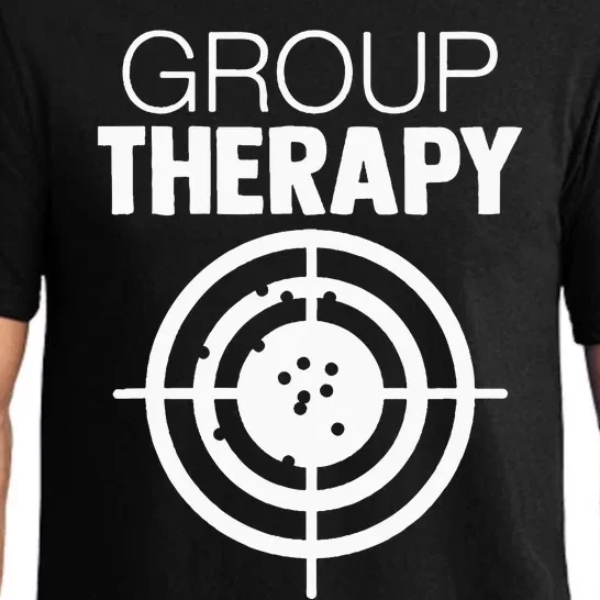 Group Therapy Target Practice Shooting Range Humor Gun Lover Pajama Set