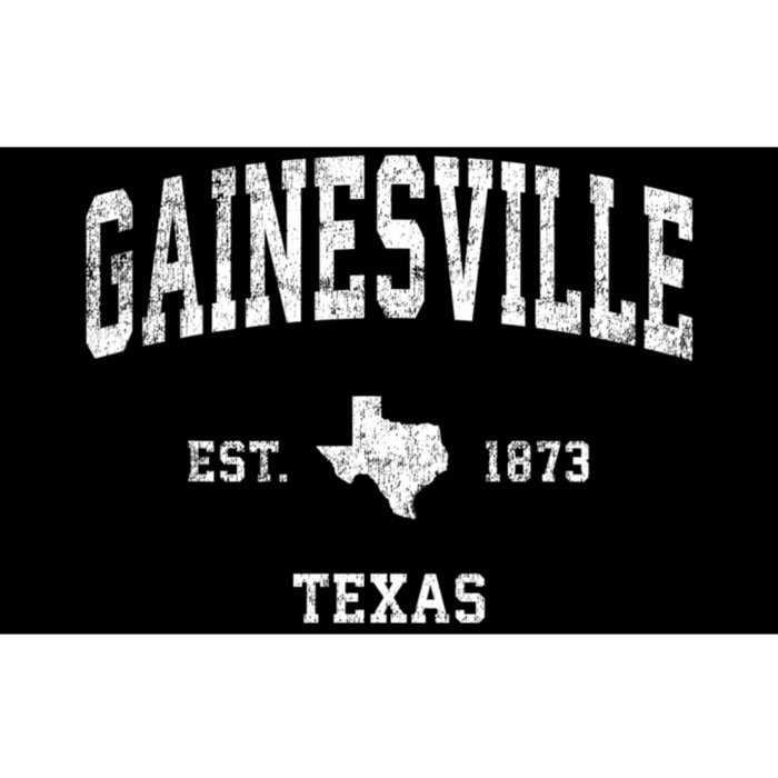 Gainesville Texas Tx Vintage Athletic Sports Bumper Sticker