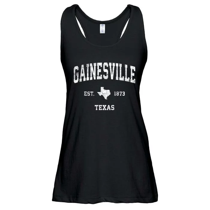 Gainesville Texas Tx Vintage Athletic Sports Ladies Essential Flowy Tank