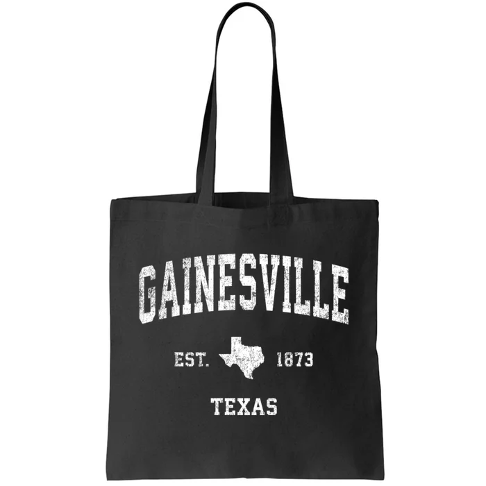 Gainesville Texas Tx Vintage Athletic Sports Tote Bag