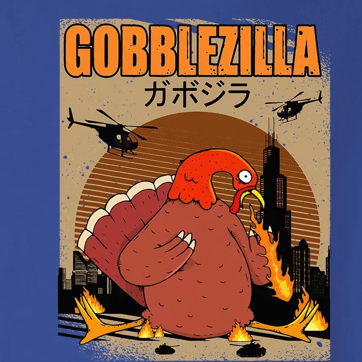 Gobblezilla Turkey Thanksgiving Toddler Long Sleeve Shirt