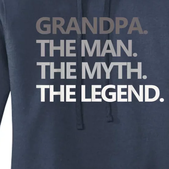 Grandpa The The Myth The Legend Fathers Day Gift Women's Pullover Hoodie