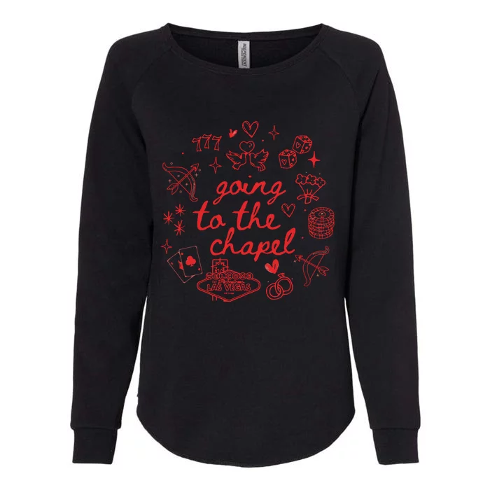 Going To The Chapel Las Vegas Theme Womens California Wash Sweatshirt