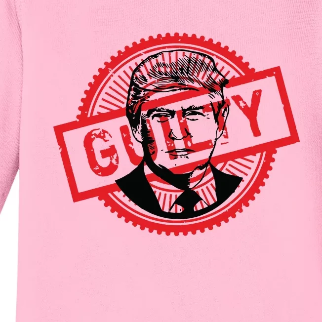 Guilty Trump Trump Found Guilty Baby Long Sleeve Bodysuit