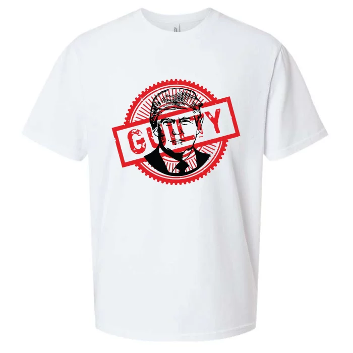 Guilty Trump Trump Found Guilty Sueded Cloud Jersey T-Shirt