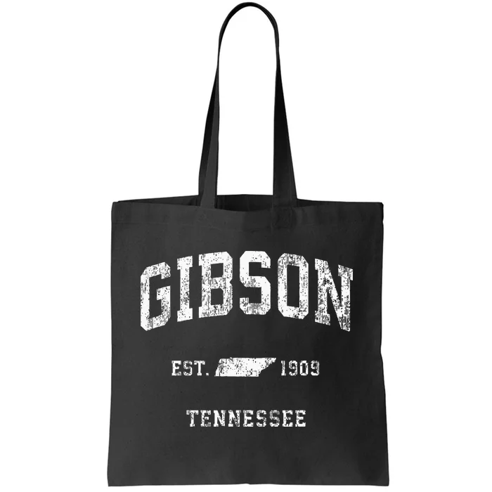 Gibson Tennessee Tn Vintage Athletic Sports Design Tote Bag