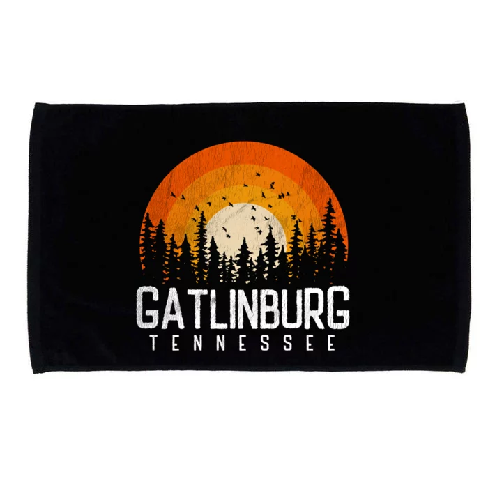 Gatlinburg Tennessee Tn Gift Retro Style Vintage 80s Gift Microfiber Hand Towel