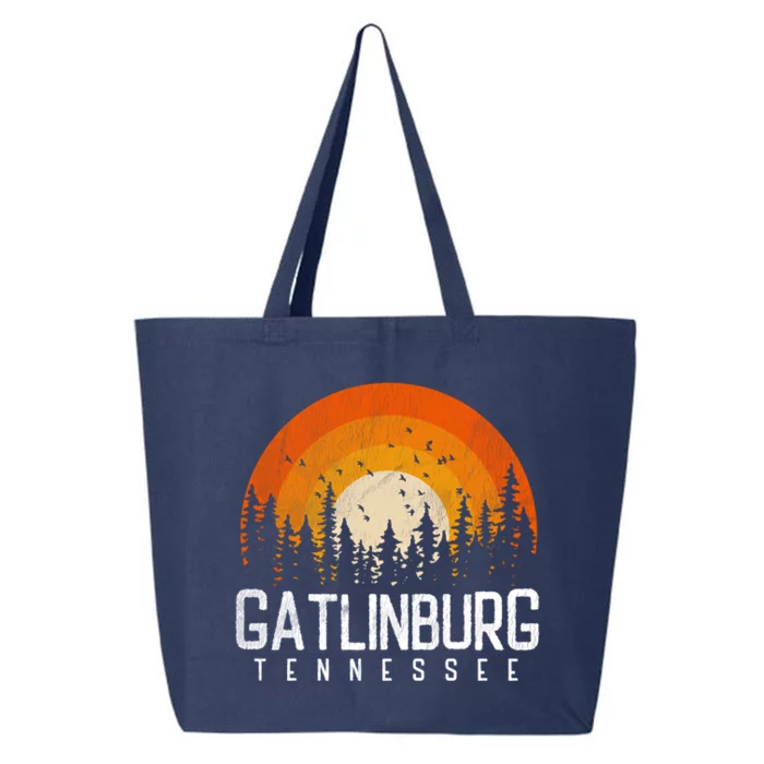 Gatlinburg Tennessee Tn Gift Retro Style Vintage 80s Gift 25L Jumbo Tote