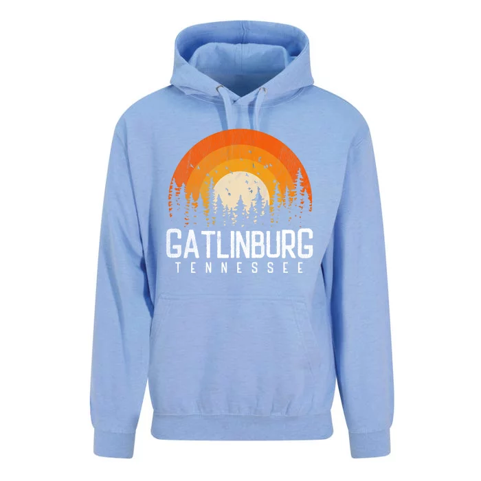 Gatlinburg Tennessee Tn Gift Retro Style Vintage 80s Gift Unisex Surf Hoodie