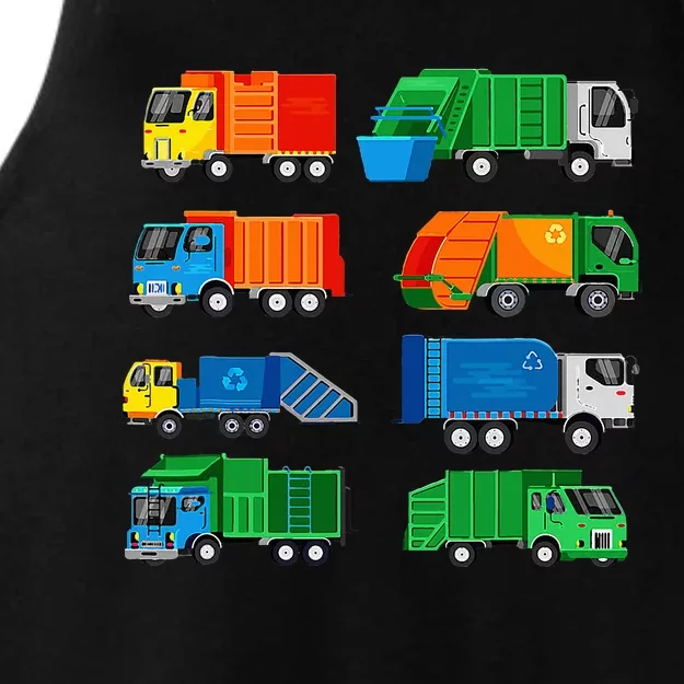 Garbage Truck Trash Waste Separation Costume Ladies Tri-Blend Wicking Tank