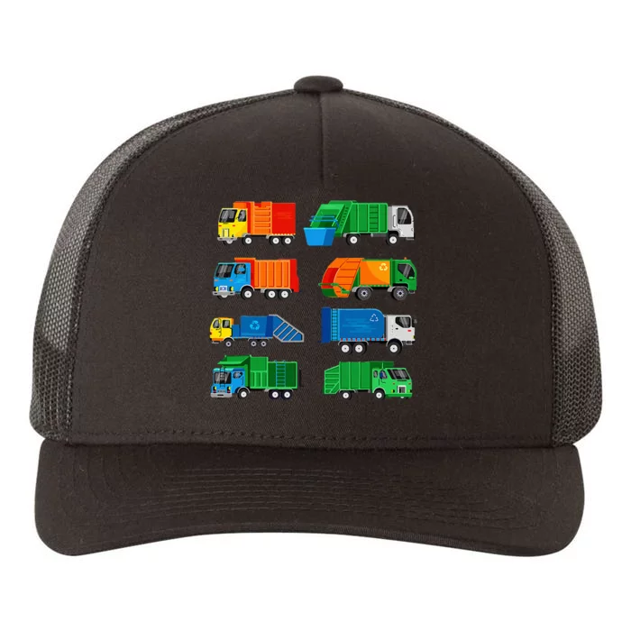 Garbage Truck Trash Waste Separation Costume Yupoong Adult 5-Panel Trucker Hat