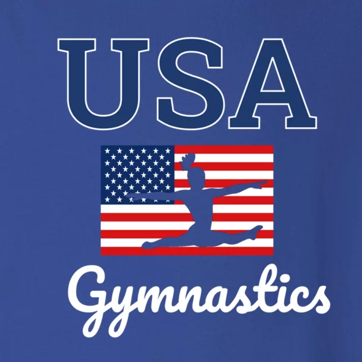 Girl Tumbling Team Gear Gymnast Gymnastics Usa American Flag Cute Gift Toddler Long Sleeve Shirt