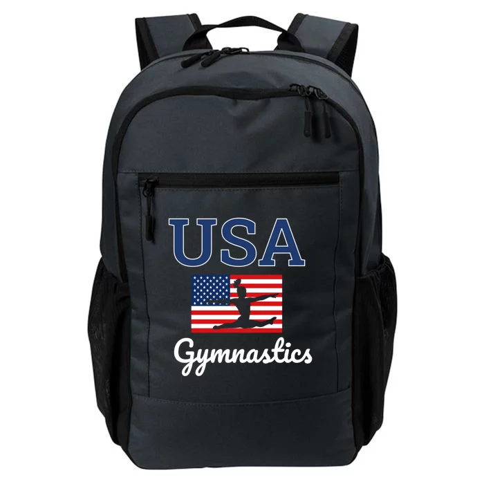 Girl Tumbling Team Gear Gymnast Gymnastics Usa American Flag Cute Gift Daily Commute Backpack