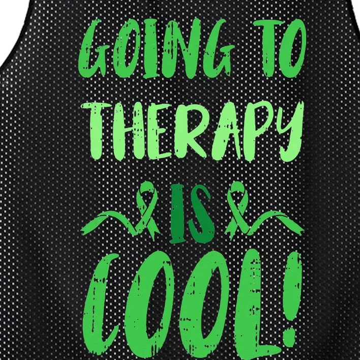 Going To Therapy Mental Health Awareness Warrior Mesh Reversible Basketball Jersey Tank