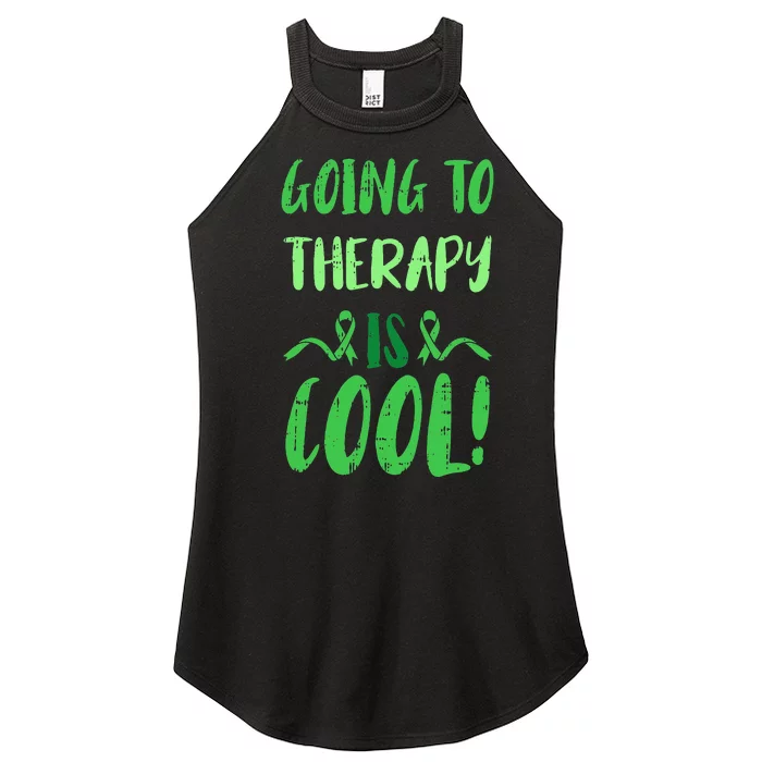 Going To Therapy Mental Health Awareness Warrior Women’s Perfect Tri Rocker Tank