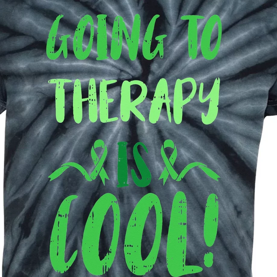 Going To Therapy Mental Health Awareness Warrior Kids Tie-Dye T-Shirt