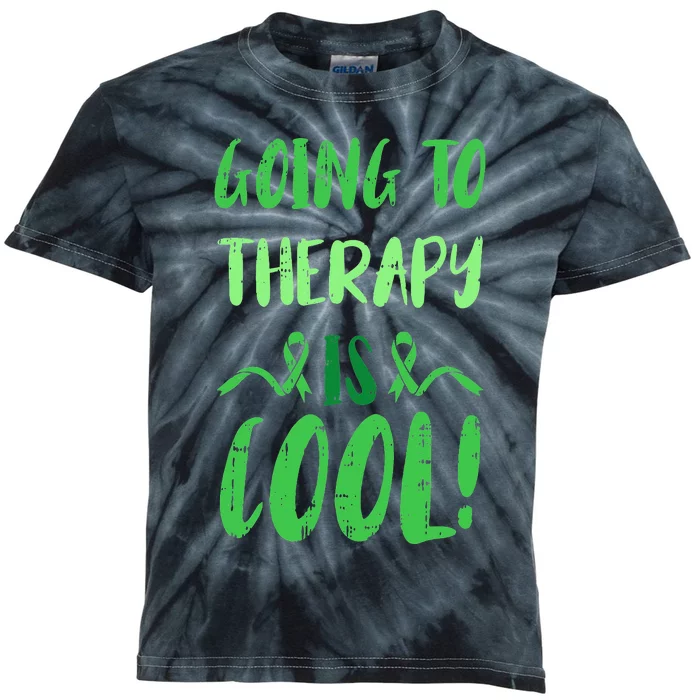 Going To Therapy Mental Health Awareness Warrior Kids Tie-Dye T-Shirt