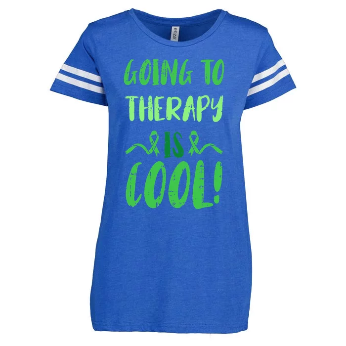 Going To Therapy Mental Health Awareness Warrior Enza Ladies Jersey Football T-Shirt