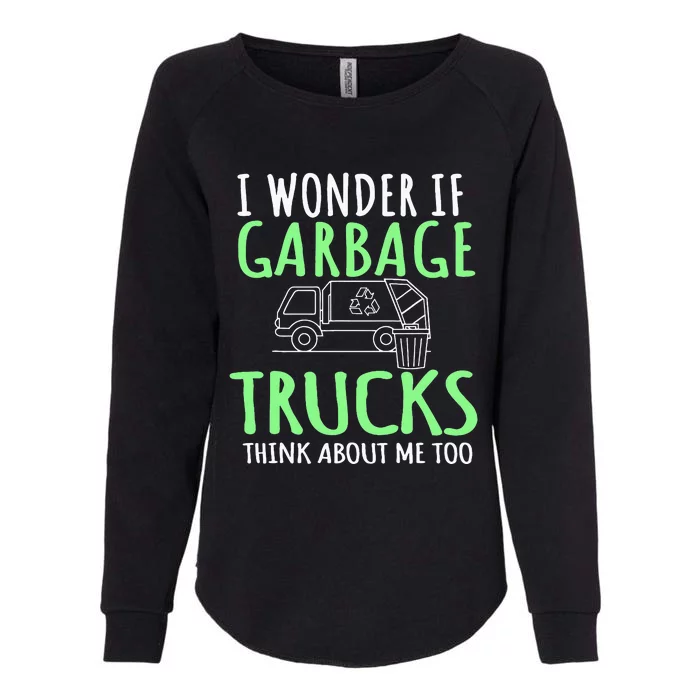 Garbage Truck Trash Collector Recycle Earth Day Womens California Wash Sweatshirt