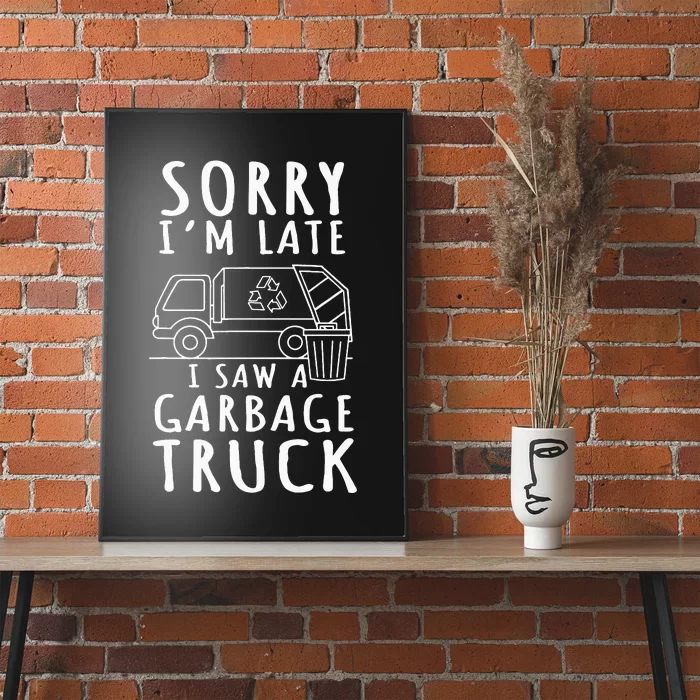 Garbage Truck Trash Collector Recycle Earth Day Poster