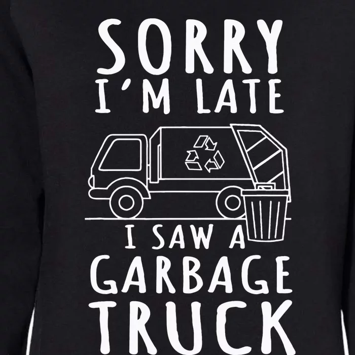 Garbage Truck Trash Collector Recycle Earth Day Womens California Wash Sweatshirt