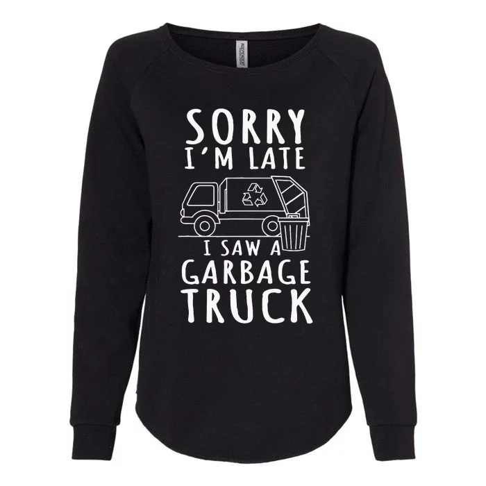 Garbage Truck Trash Collector Recycle Earth Day Womens California Wash Sweatshirt