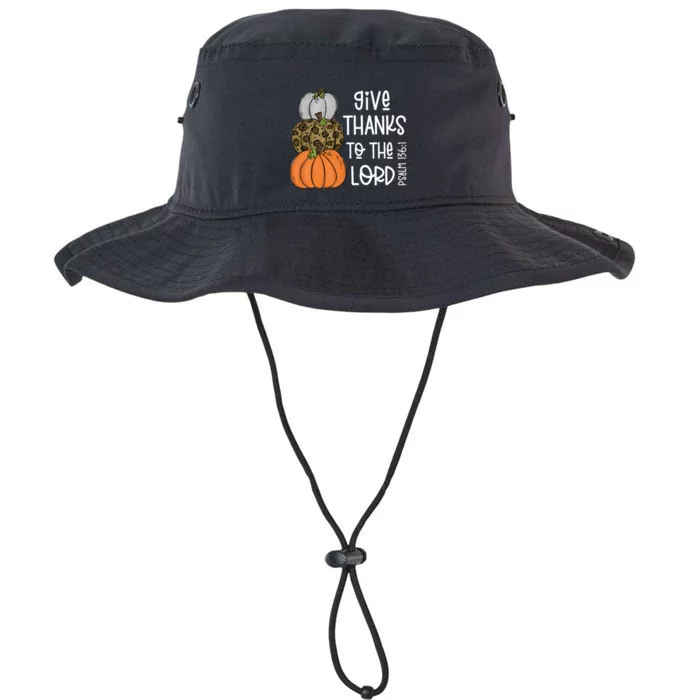 Give Thanks To The Lord Bible Verse Christian Thanksgiving Gift Legacy Cool Fit Booney Bucket Hat