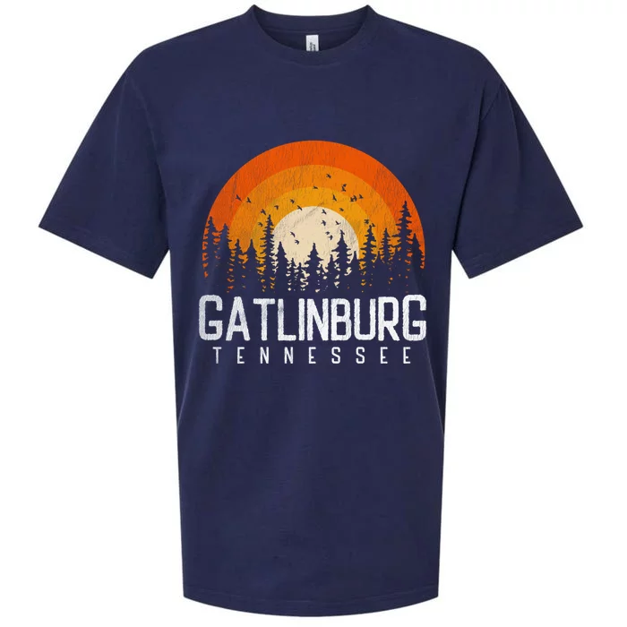 Gatlinburg Tennessee Tn Gift Retro Style Vintage 80s Gift Cool Gift Sueded Cloud Jersey T-Shirt