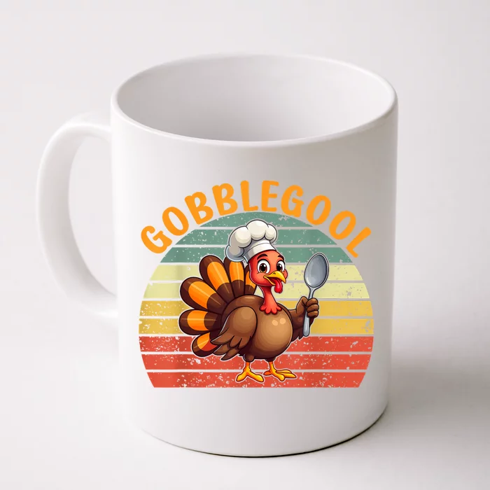 Gobblegool Turkey Thanksgiving Front & Back Coffee Mug