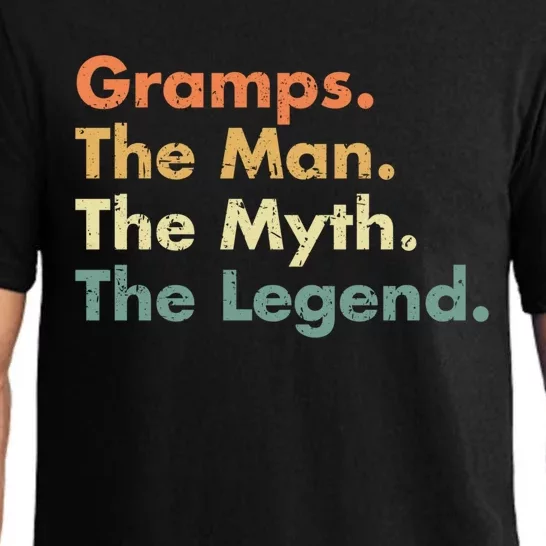 Gramps The The Myth The Legend Father Dad Uncle Cool Gift Pajama Set