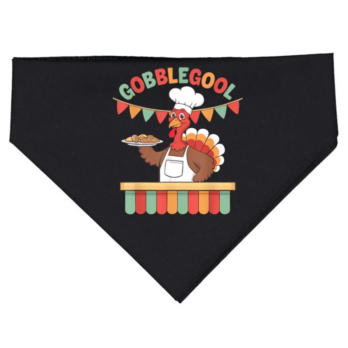 Gobblegool Turkey Thanksgiving USA-Made Doggie Bandana