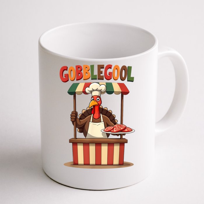 Gobblegool Turkey Thanksgiving Front & Back Coffee Mug