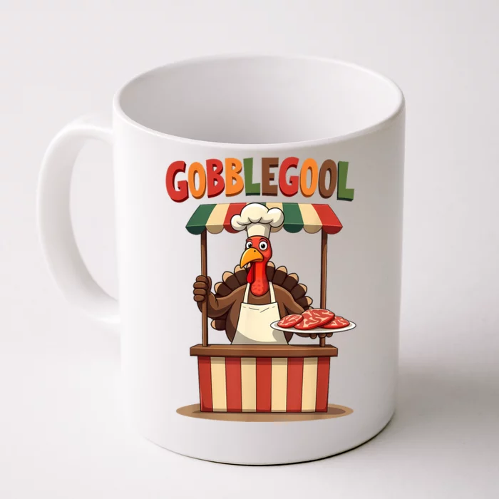 Gobblegool Turkey Thanksgiving Front & Back Coffee Mug