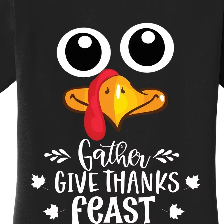 Give Thanks Turkey Family Thanksgiving Day Women's T-Shirt