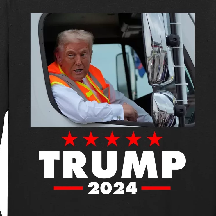 Garbage Truck Trump 2024 Tall Long Sleeve T-Shirt