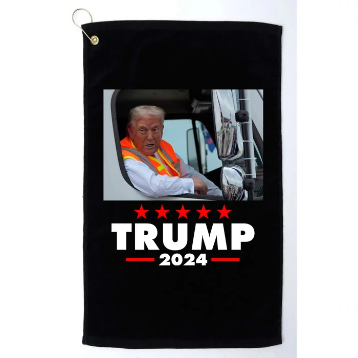 Garbage Truck Trump 2024 Platinum Collection Golf Towel