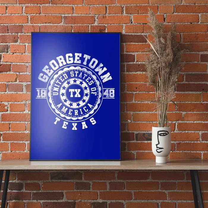 Georgetown Tx Texas Vintage City S Meaningful Gift Poster