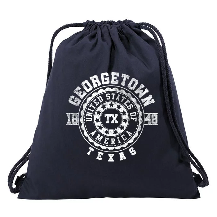 Georgetown Tx Texas Vintage City S Meaningful Gift Drawstring Bag