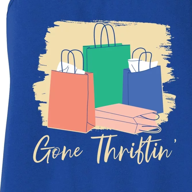 Gone Thriftin' Thrifting Queen Bargain Hunting Cute Gift Women's Racerback Tank