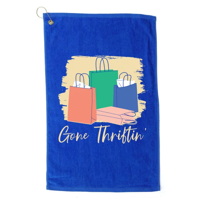 Gone Thriftin' Thrifting Queen Bargain Hunting Cute Gift Platinum Collection Golf Towel