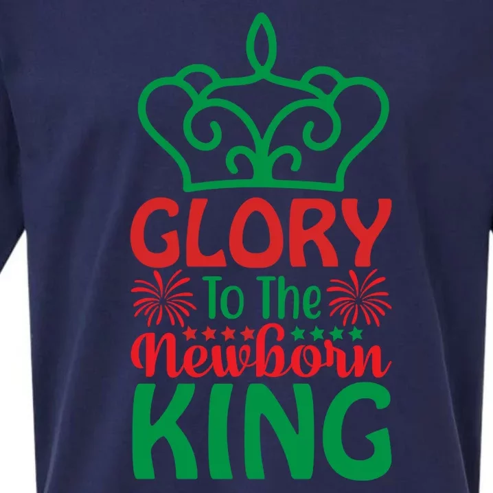 Glory To The Newborn King Sueded Cloud Jersey T-Shirt