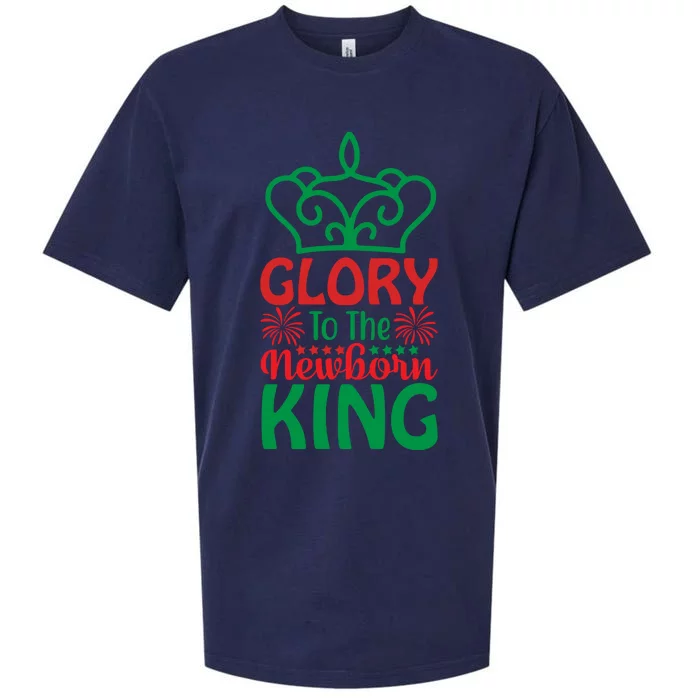 Glory To The Newborn King Sueded Cloud Jersey T-Shirt